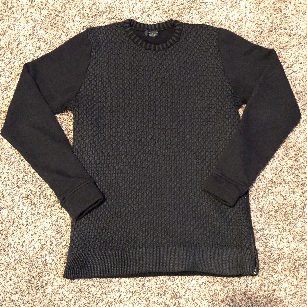 Zara Man Black Sweater Size L